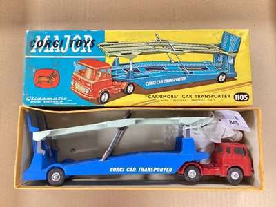 Lot 845 - Corgi Toys No 1105 "Carrimore" Car Transporter...