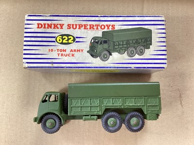 Lot 870 - Dinky ~Toys No 622 10 Ton Army Truck, overall...