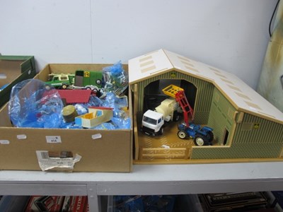 Lot 414 - Large Toy Farmyard, including a Brushwood Toys...