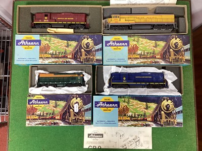 Lot 623 - Four Athearn 'HO' Gauge U.S.A Outline Boxed...