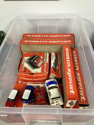 Lot 419 - Ten Boxes of Marklin Slot Racing Track and...