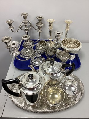 Lot 207 - A Viners Plated Four Piece Tea Set, together...