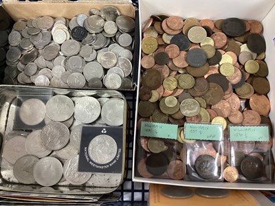 Lot 323 - Large Collection Of GB And World Coins,...