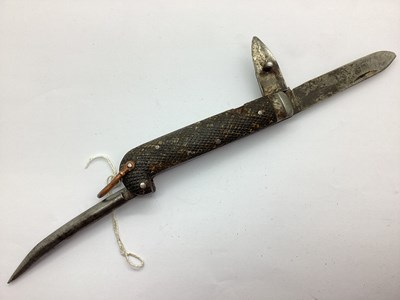 Lot 492 - WWI and Interwar British Army Jack Knife, with...