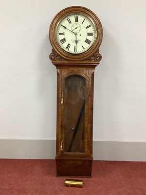 Lot 1445 - A Late XIX Century Drop or Tavern Clock, the...