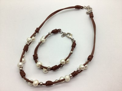 Lot 99 - A Modern Fresh Water Pearl Necklace, clasp...