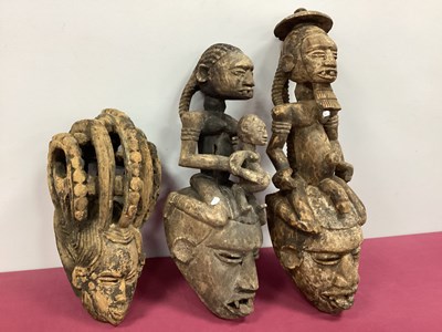 Lot 1143 - Tribal Art: A Nigerian Tribal Wooden Carved...