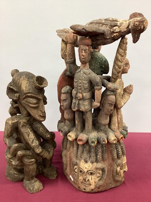 Lot 1147 - Tribal Art: A Nigerian Tribal Wooden Carving,...