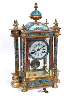 Lot 1438 - An Early XX Century Gilt Metal and Champlevé...