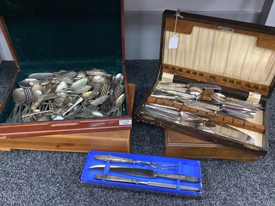 Lot 218 - A Mixed Lot of Assorted Plated and Stainless...