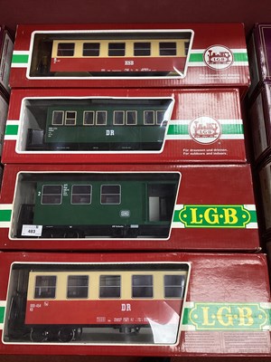 Lot 483 - Four 'G; Gauge (10mm) L.G.B Boxed Continental...