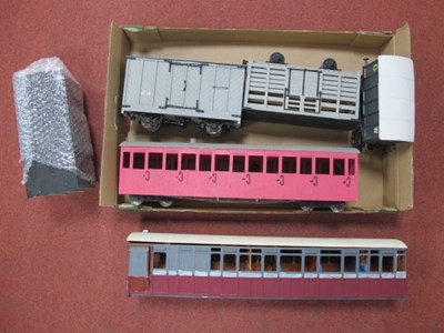 Lot 457 - Seven 'G' Gauge/10mm Kit Built Items of Wood...