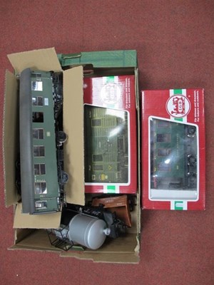 Lot 444 - Eight Items of 'G' Gauge/10mm Rolling Stock,...