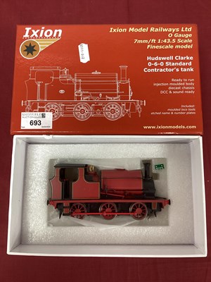 Lot 693 - A Ixion 'O' Gauge/7mm Hudswell Clarke 0-6-0...