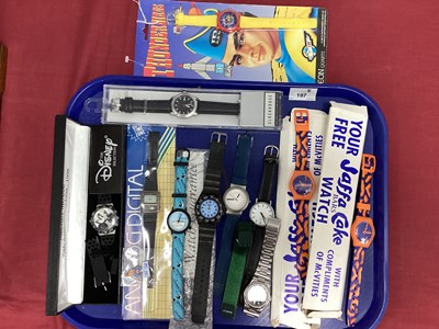 Lot 197 - Jaffa Cake Watches, 1992 Thunderbirds watch in...