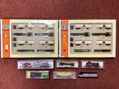 Lot 802 - Two 'N' Gauge USA Outline Diesel Locomotives;...