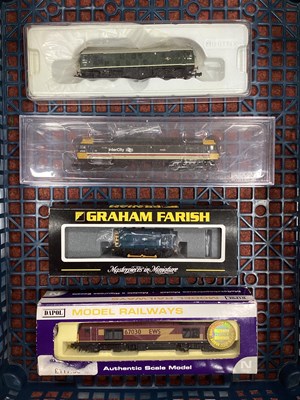 Lot 830 - Four 'N' Gauge Cased Diesel Locomotives,...