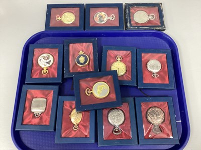 Lot 201 - Modern Collectors Pocket Watches, boxed. (12)