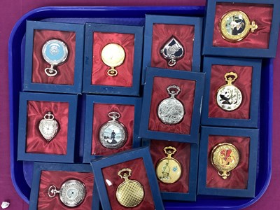 Lot 151 - Modern Collectors Pocket Watches, boxed. (12)