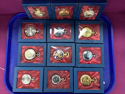 Lot 149 - Modern Collectors Pocket Watches, boxed. (12)