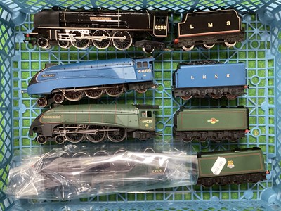 Lot 675 - Four 'OO' Gauge/4mm Umboxed 4-6-2 Steam Tender...