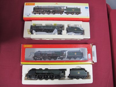 Lot 752 - Two Hornby (China) Boxed BR Green 4-6-2 Steam...