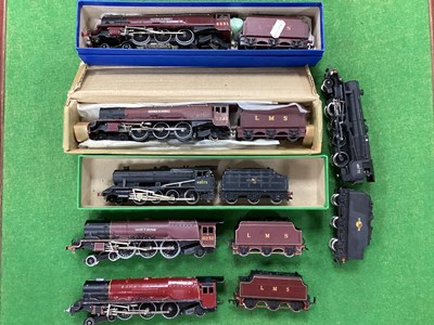 Lot 677 - Six Hornby Dublo 'OO' Gauge/4mm Unboxed Steam...