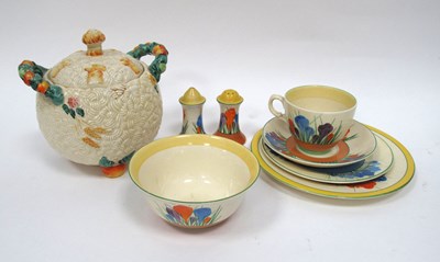 Lot 1187 - Newport Pottery Clarice Cliff Salt and Pepper...