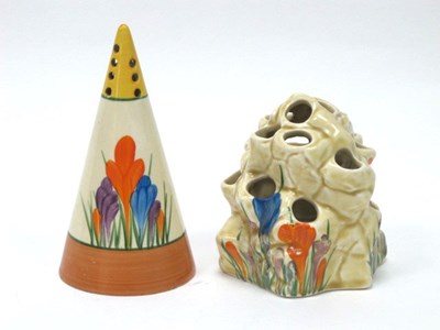 Lot 1059 - A Newport Pottery Clarice Cliff Conical Sugar...