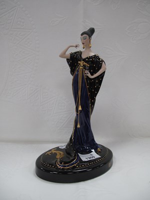 Lot 1309 - Franklin Mint House of Erte Art Deco style...