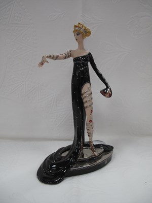 Lot 1308 - Franklin Mint House of Erte Art Deco style...