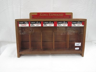 Lot 1457 - A King Edward cigar shop display cabinet,...