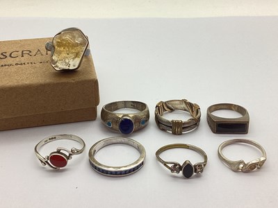 Lot 47 - An Assortment of "925" and Other Rings, to...