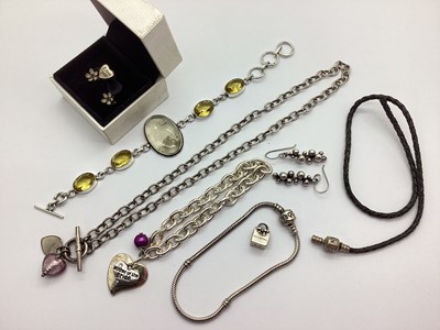 Lot 93 - An Assortment of "925" and Other Jewellery, to...