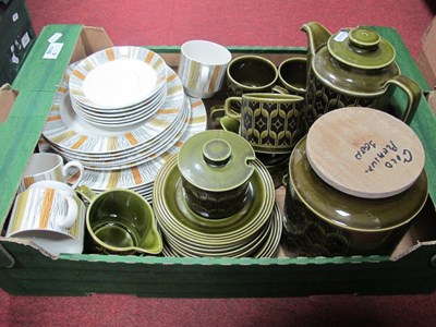 Lot 1142 - Hornsea 'Heirloom' Green Table Pottery, of...