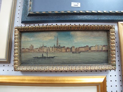 Lot 1503 - Continental School, Steam Boats on River with...