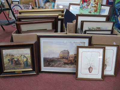 Lot 1553 - Two Boxes of Prints, frames, etc.