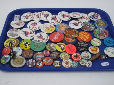 Lot 1364 - Tin Badges, including in a stamp bag, Captain...