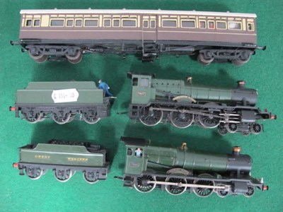 Lot 577 - Two Kit Built OO Scale Manor Class Locomotives,...