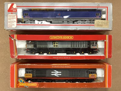 Lot 737 - Two Hornby Class 58 Locomotives and a Lima...