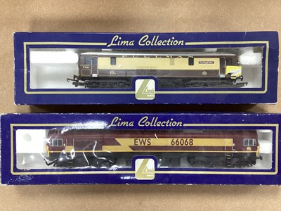 Lot 750 - Two Lima OO Scale Diesel Outline Locomotives,...