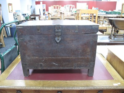 Lot 1621 - XIX Century Camphor Wood Iron Bound Chest,...