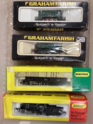 Lot 708 - Four N Gauge UK Outline Locomotives, by Graham...