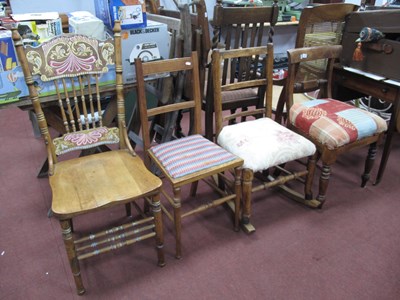 Lot 1578 - XIX Century Dining Chair, XIX Century rocking...