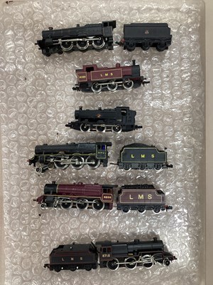 Lot 756 - Six UK Outline N Gauge Steam Locomotives, by...