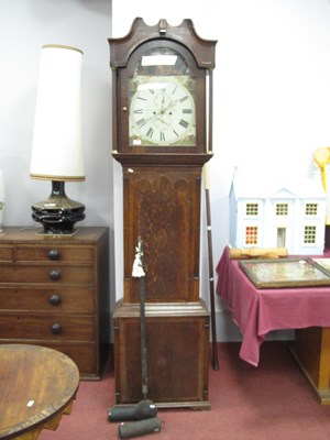 Lot 1638 - Early XIX Century Mahogany 8 Day White Dial...