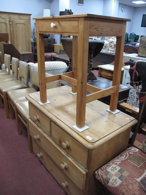 Lot 1602 - XIX Century Pine Chest of Drawers, with a...