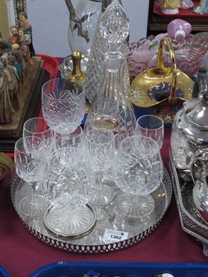 Lot 1362 - Cut Glass Decanter with a Sherry Label, Brandy...