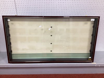 Lot 640 - A Large Glass Wall Display Cabinet, with...