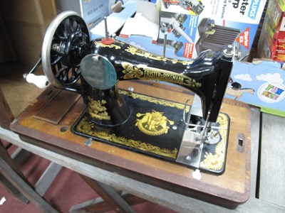 Lot 1577 - Frister & Rossmann Sewing Machine, circa XX...